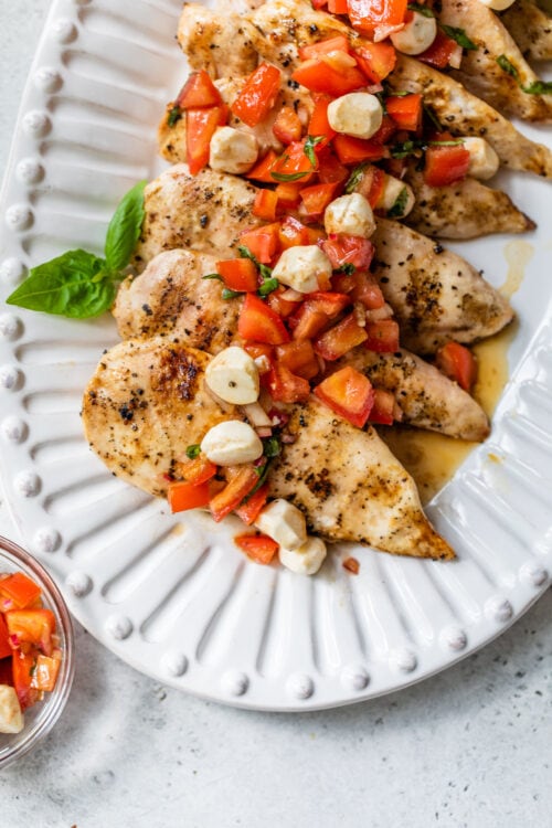 Delicious Grilled Bruschetta Chicken